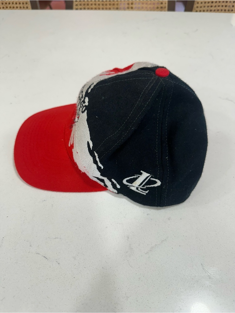 Vintage Chicago Bulls Logo Athletic Splash Snapback Basketball Hat - Picture 4 of 10